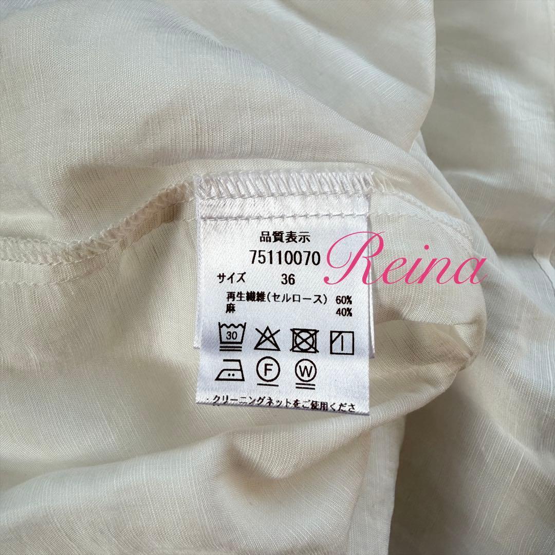 新品✨＜神崎恵さんコラボ＞タックボリュームブラウス カデュネ　CADUNE 36