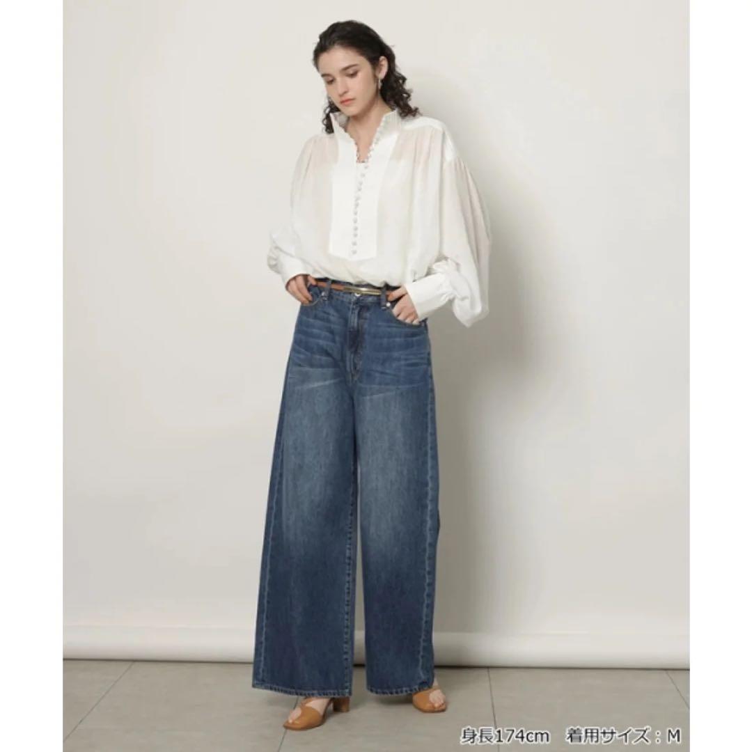 新品✨＜神崎恵さんコラボ＞タックボリュームブラウス カデュネ　CADUNE 36