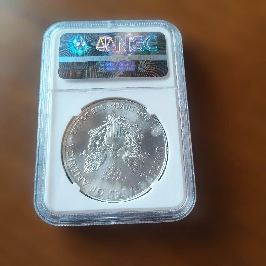 イーグル銀貨 NGC MS70 30TH Elizabeth Jones