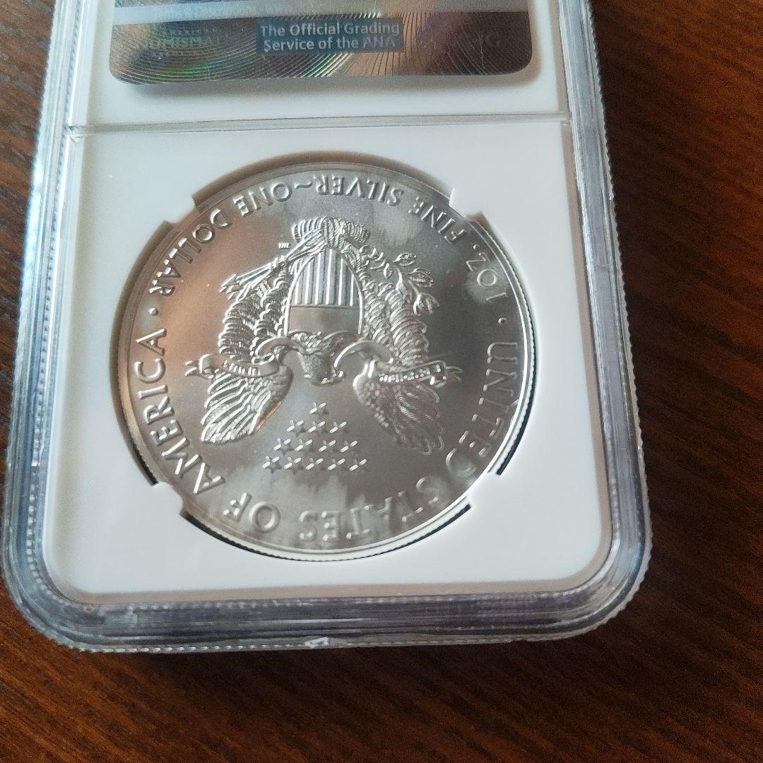 イーグル銀貨 NGC MS70 30TH Elizabeth Jones