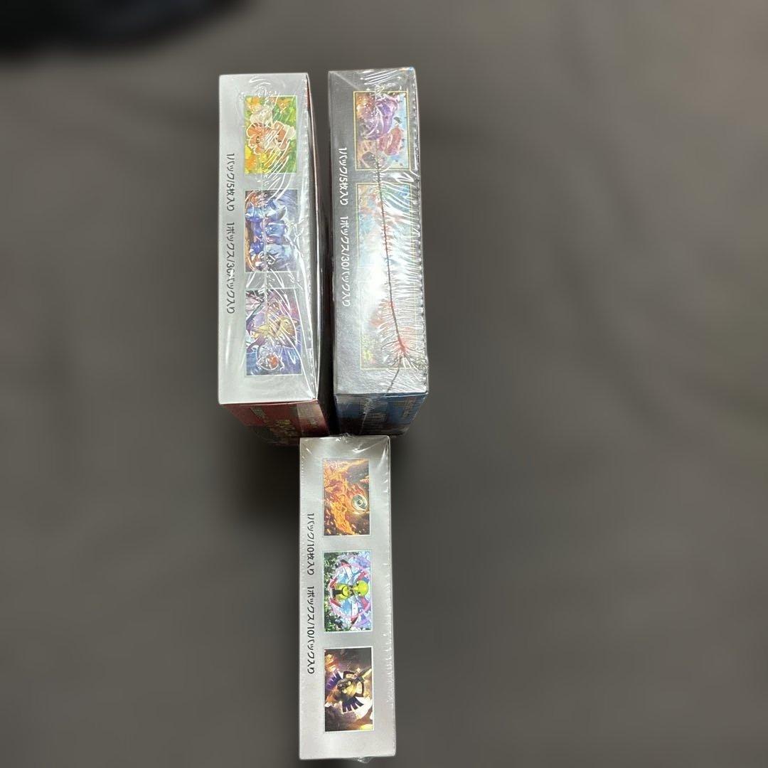 こ*こ様 ポケモンカードゲーム シュリンク付きボックス3点セット