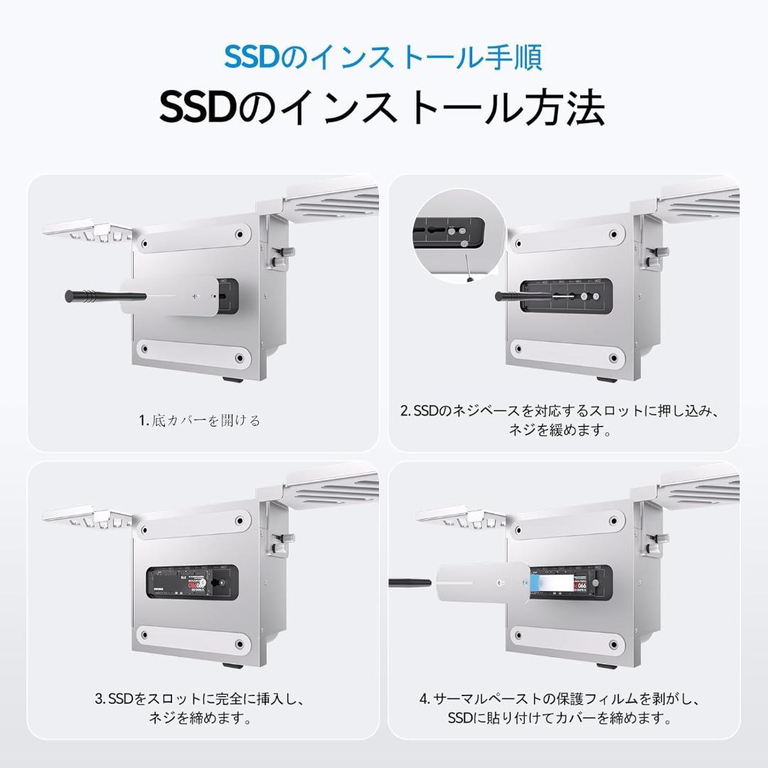 PULWTOP ドッキングステーション Mac Mini VESAマウント対応