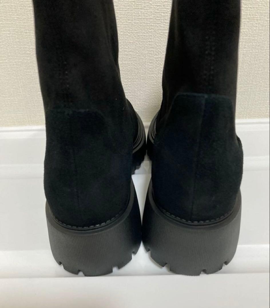 新品★ストレッチ ショートブーツ 黒 UNITED ARROWS ¥31900