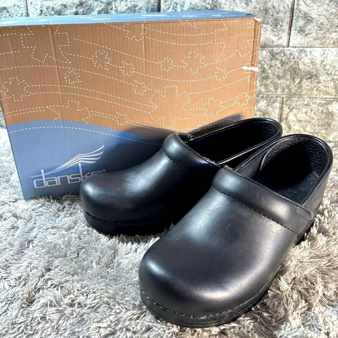 美品❣️DANSKO ダンスコ クロッグ サボサンダル 本革 レザー 箱付属✨