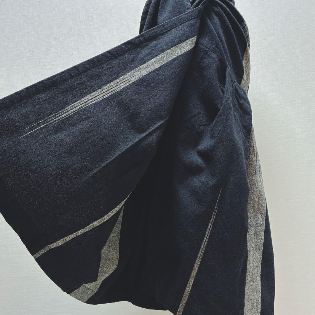 コムデギャルソン　70s　ヴィンテージ　着方がわからない　巻きスカート？　織柄