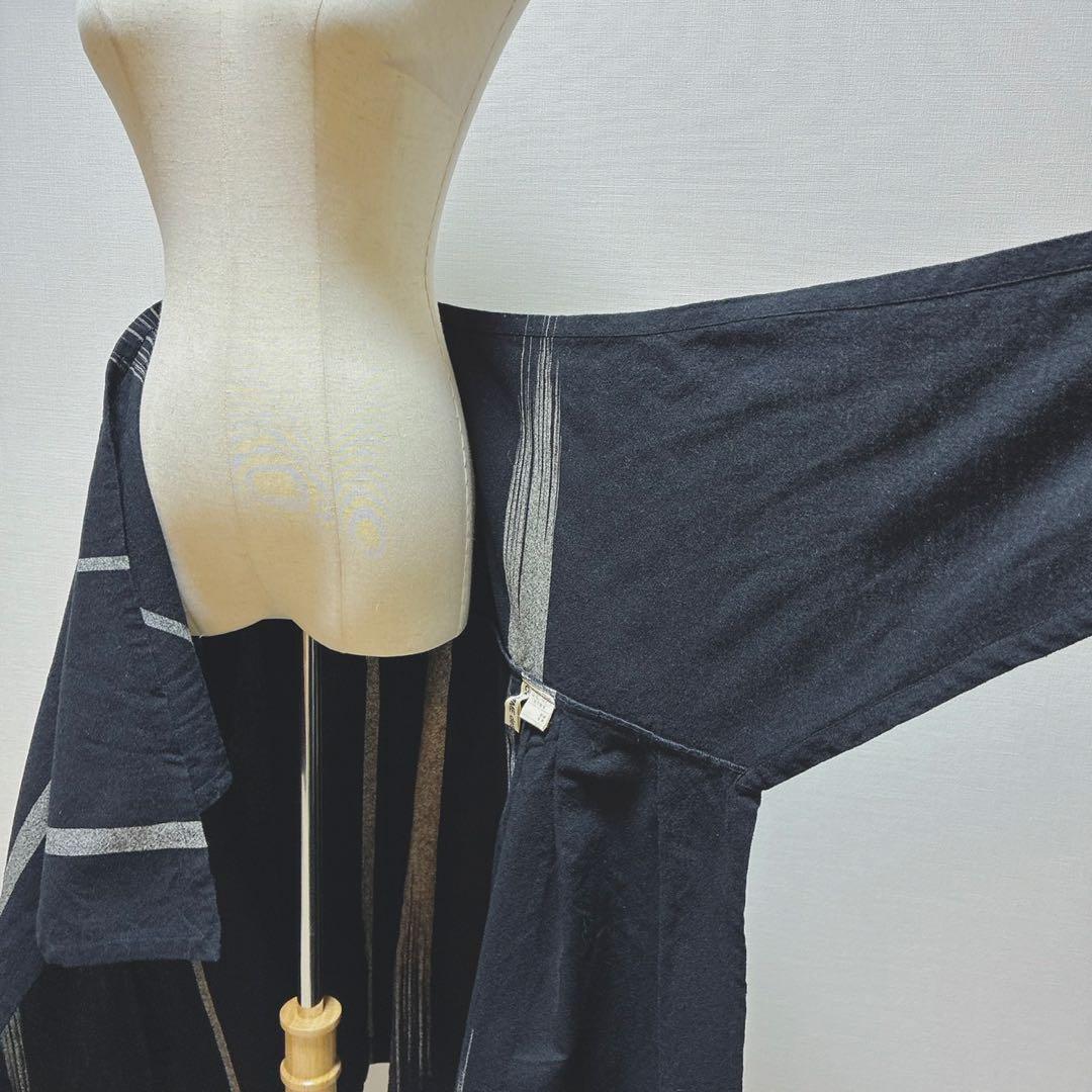 コムデギャルソン　70s　ヴィンテージ　着方がわからない　巻きスカート？　織柄