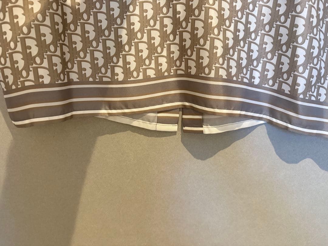 DIOR ディオール オブリーク 総柄 シルク 半袖シャツ