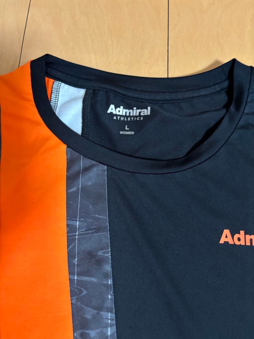 Admiral テニスウェア 上下セットL 黒/オレンジ