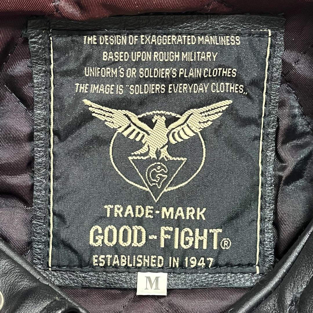 GOOD-FIGHT グットファイト　Mサイズ　シングルライダースジャケット