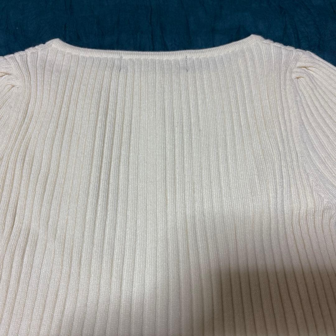 ♡美品♡エムズグレイシー グログランリボン　ニット　アイボリー