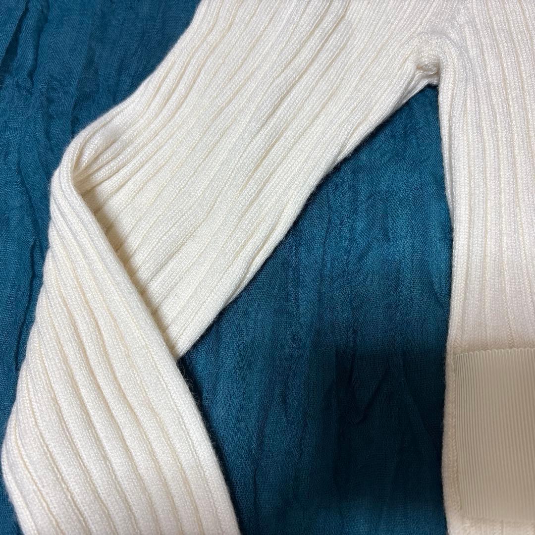 ♡美品♡エムズグレイシー グログランリボン　ニット　アイボリー