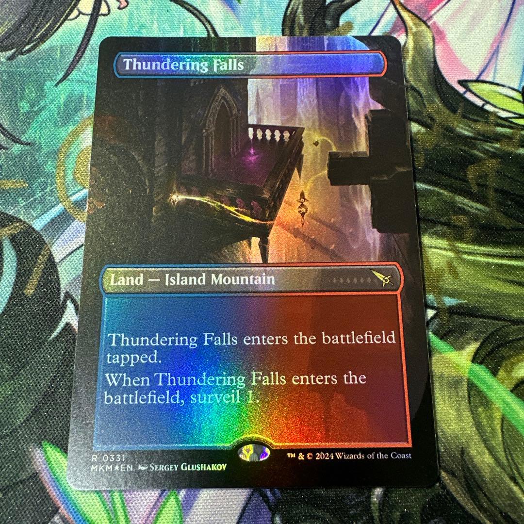 MTG【ボーダーレス】轟音の滝/Thundering Falls【Foil】英