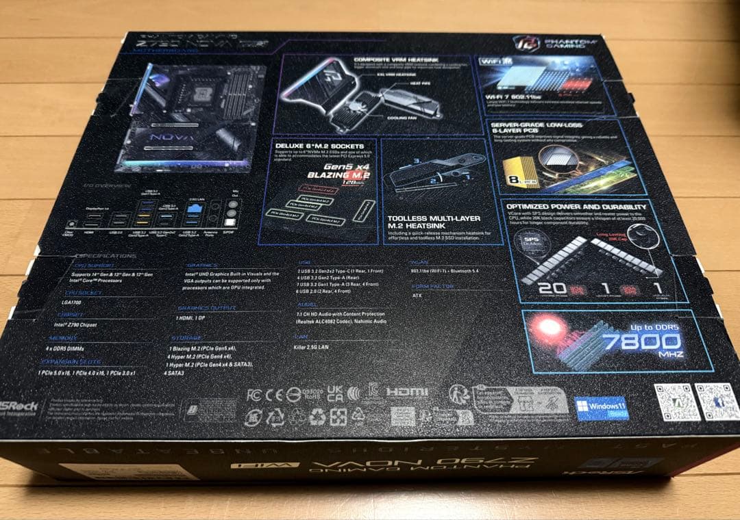 ASRock Z790 NOVA WiFi LGA1700 動作良好 付属品あり