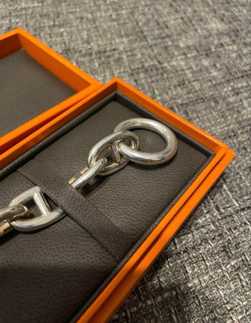 エルメス　シェーヌダンクル　TGM 13コマ　シルバーブレスレット　HERMES
