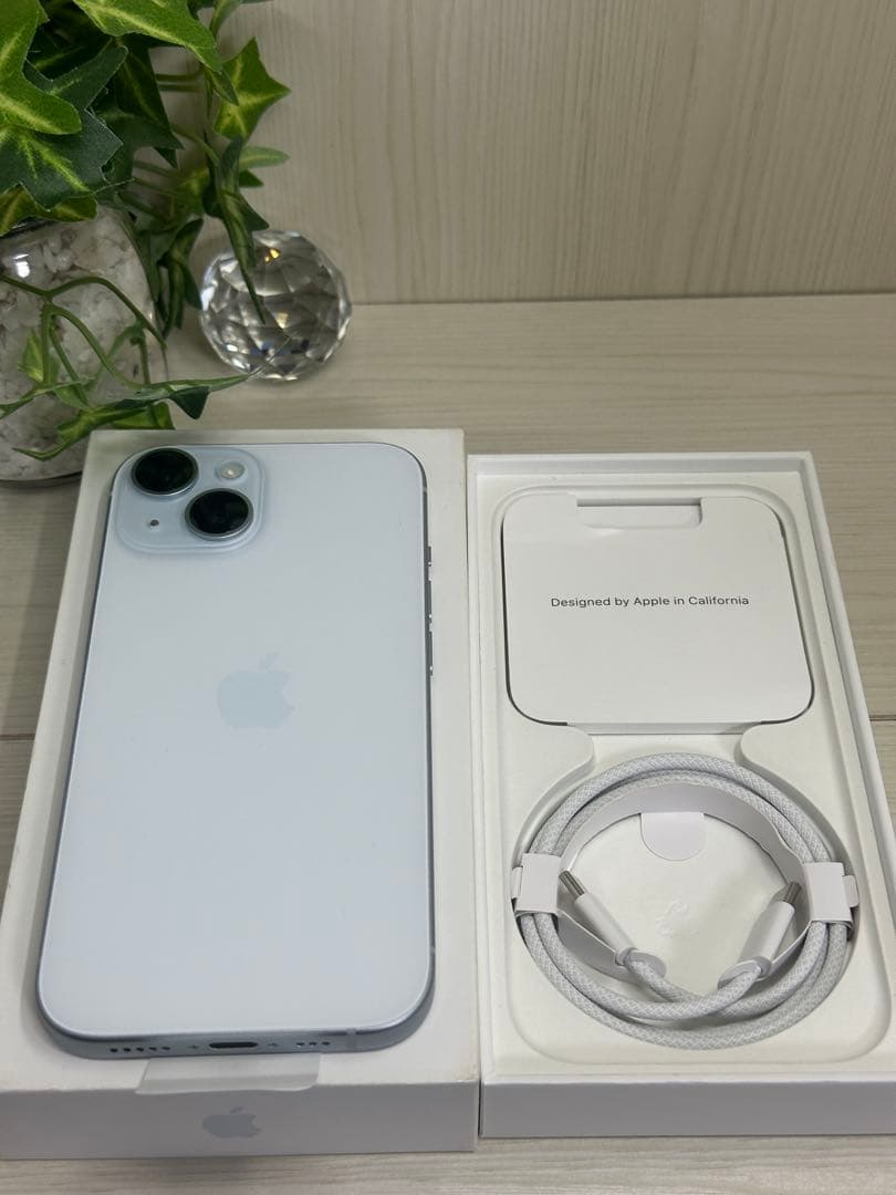 ✅未使用近い✨iPhone 15 128GB ブルー✨100％