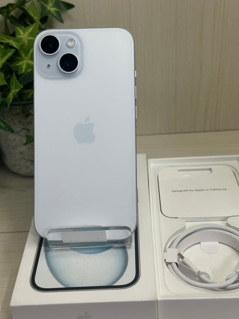✅未使用近い✨iPhone 15 128GB ブルー✨100％