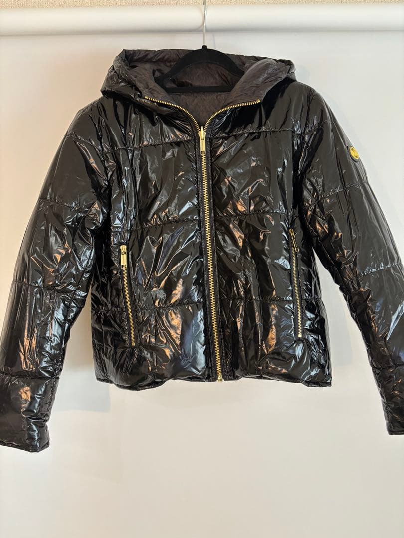 マイケルコース　フード付き黒ダウン　リバーシブル　新品　M