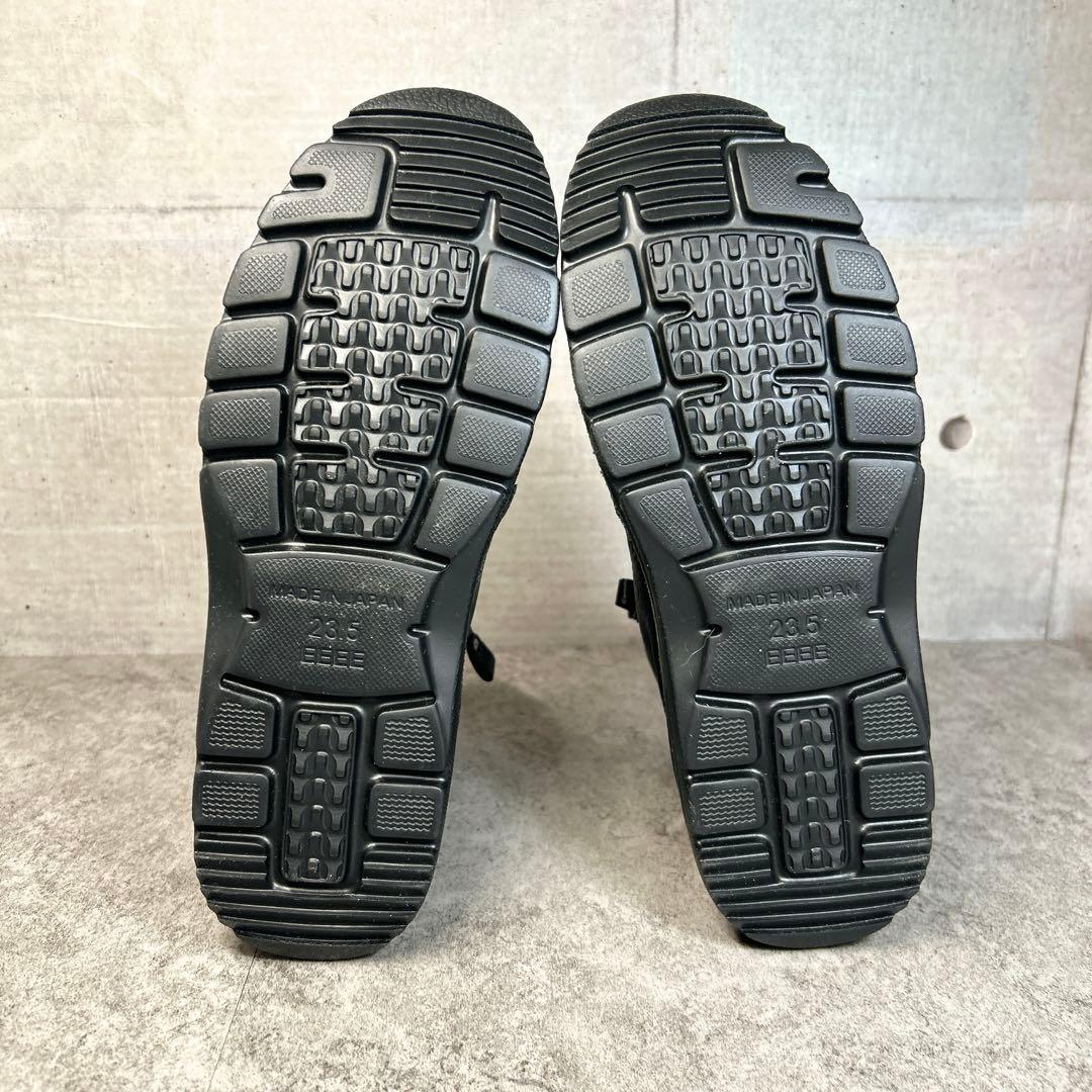 新品【JSハートレーベル 】レザーショートブーツ/花/ジップ/厚底/コンフォート