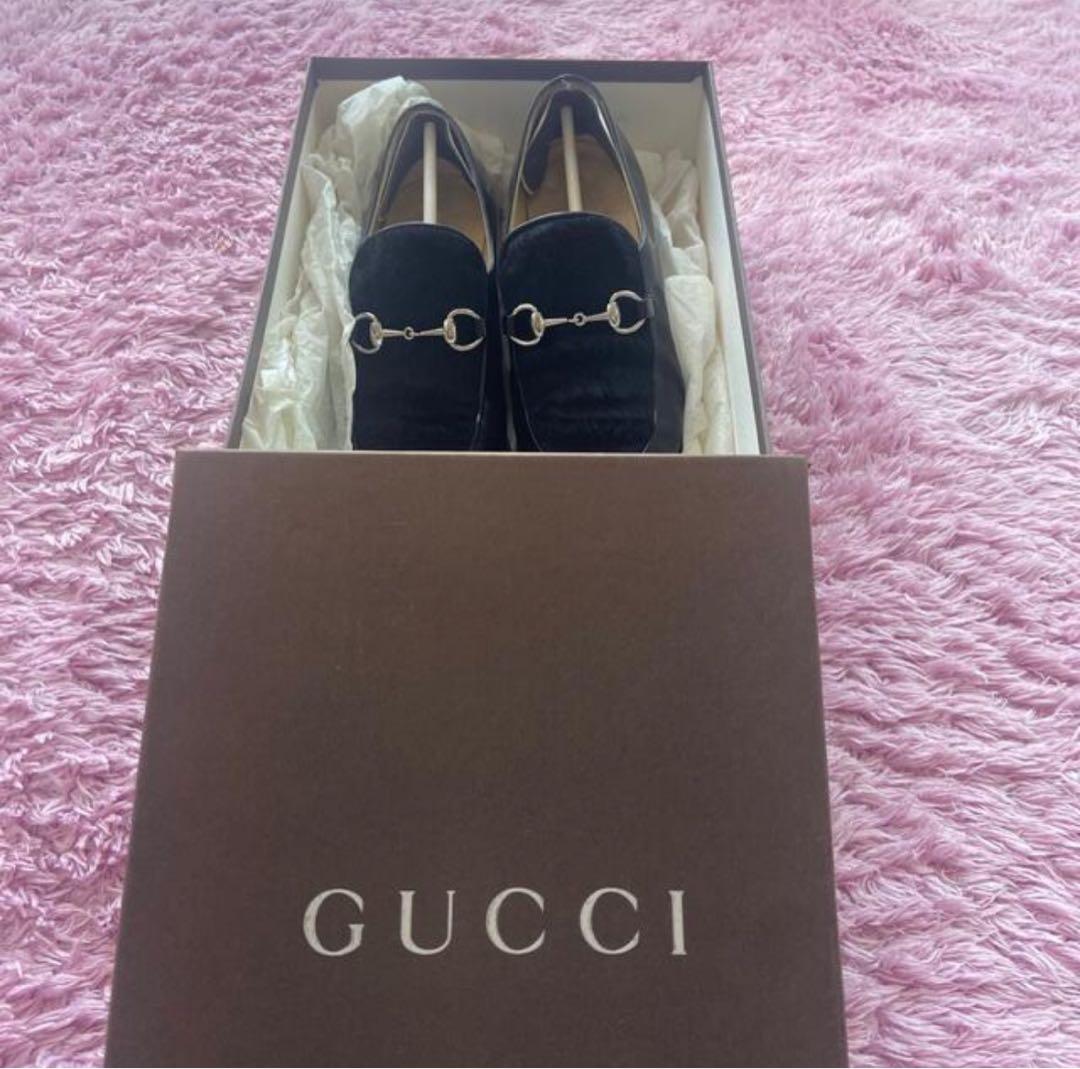 GUCCI moccassino pelle ローファー ハラコ 23
