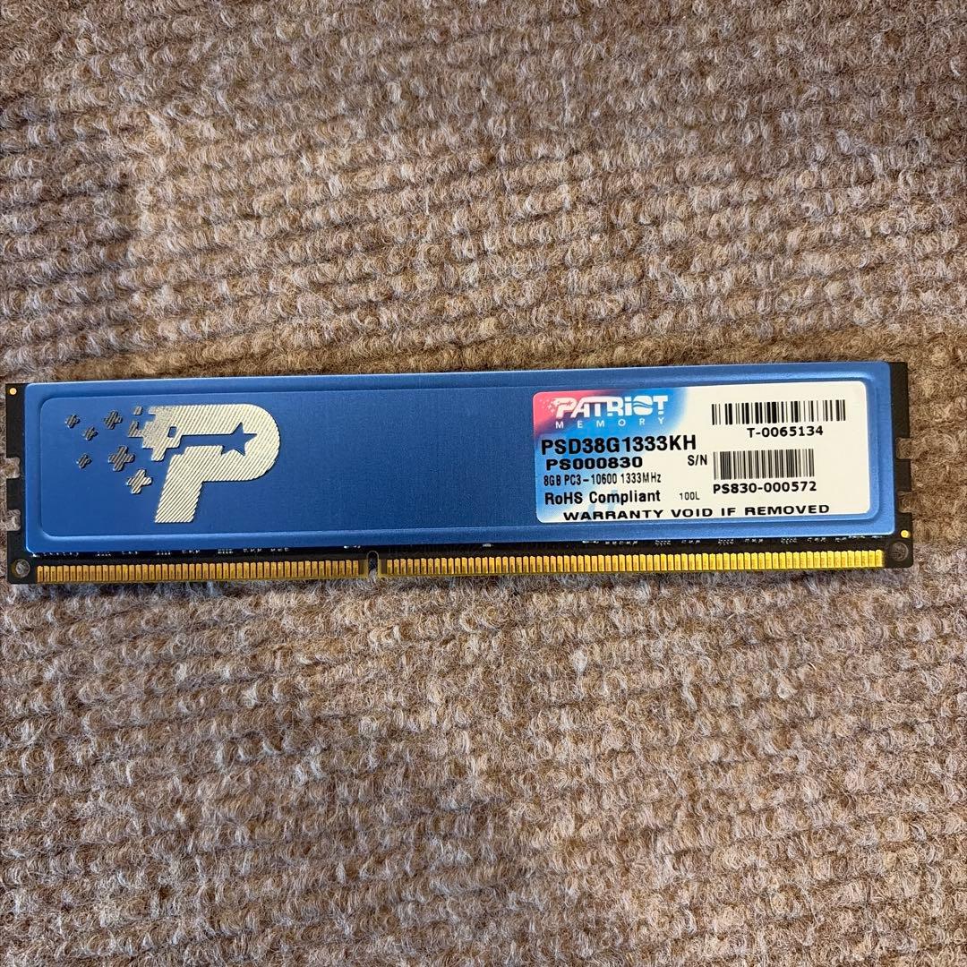 自作PC core i5 4670 メモリー　8GB HDDなし　動作確認