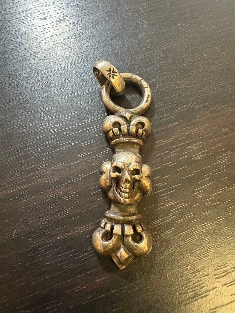 重量級52.1グラム　ガボールタイプ　スカルペンダントトップ　silver925