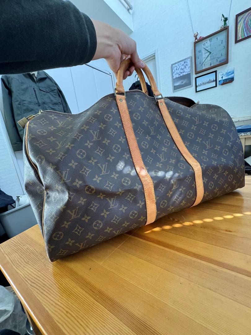 【楽天一番】ルイヴィトン ボストン キーポル60 鍵 南京錠付き