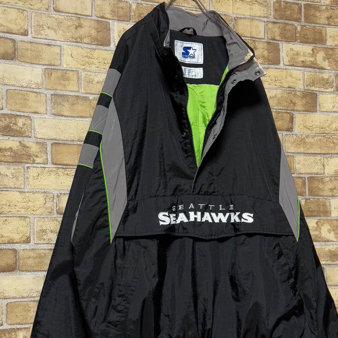 スターター　シーホークス　NFL　中綿　ナイロンジャケット　アノラック　XXL