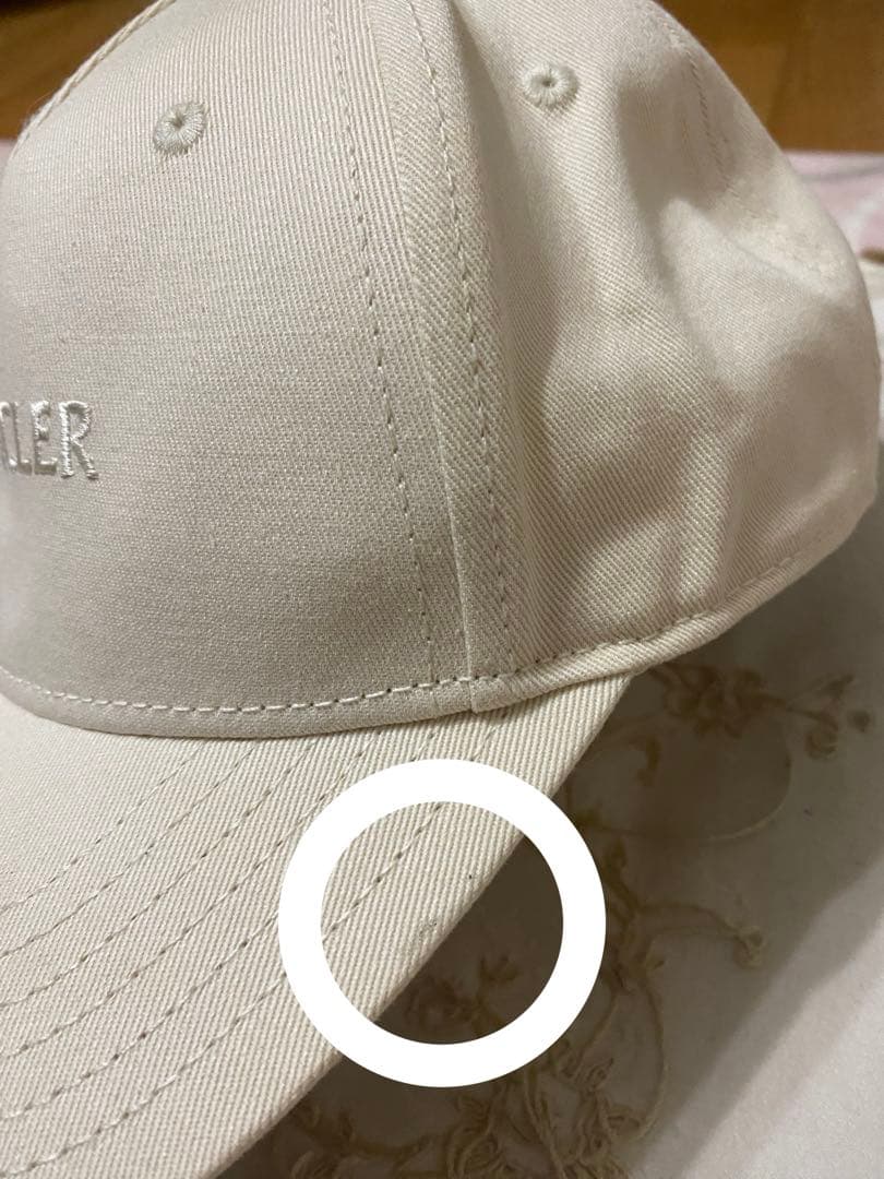 定価56000円 MONCLER 刺繍ロゴベースボールキャップ モンクレール