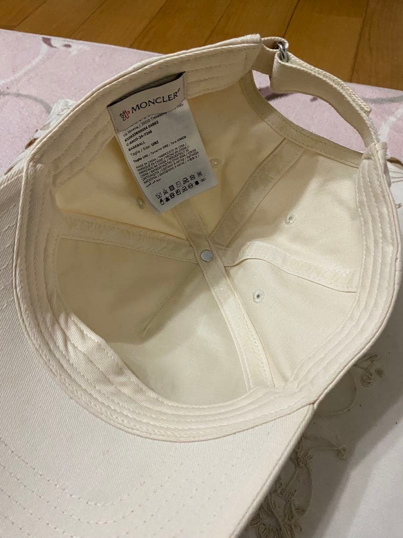 定価56000円 MONCLER 刺繍ロゴベースボールキャップ モンクレール