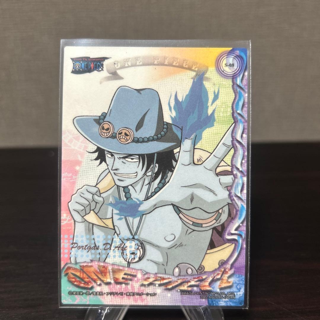 ワンピース　アマダ　エッチングカード　エース　当時物　貴重