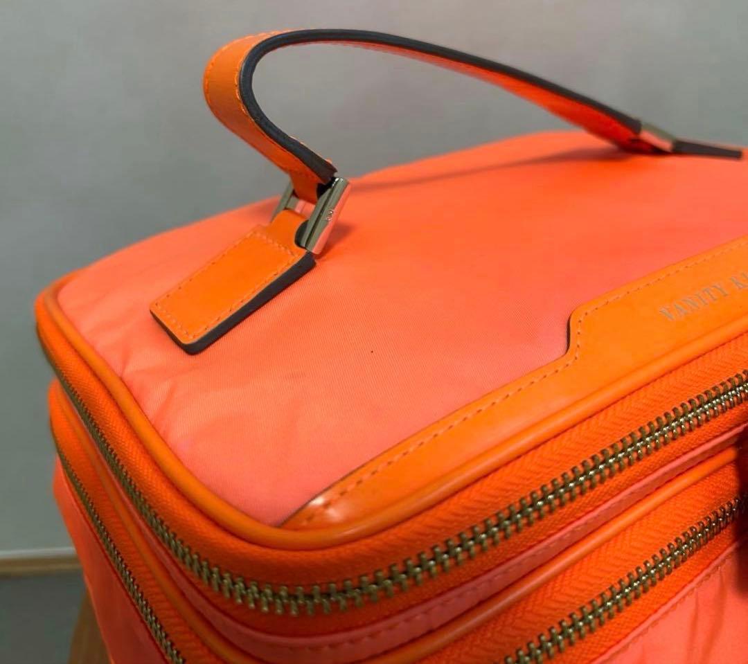 s*w様 アニヤハインドマーチ バニティケース バッグ メイクポーチ オレンジ