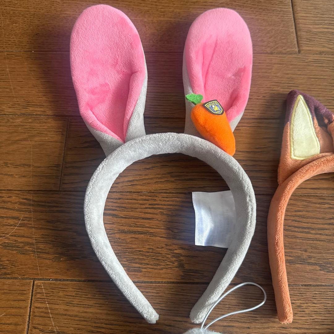 ズートピア　カチューシャ　コスプDハロ　ジュディ　ニック　おまけ付き