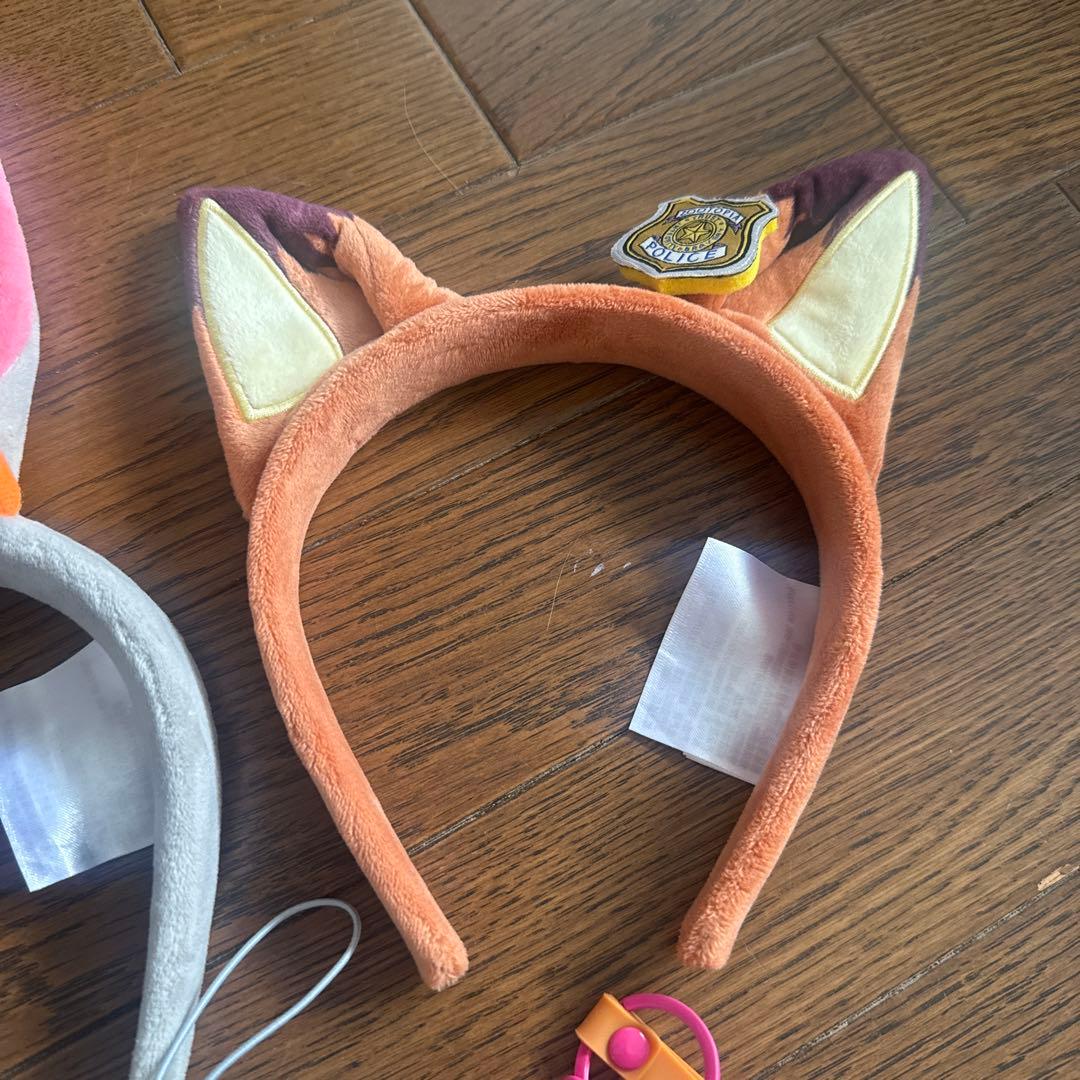 ズートピア　カチューシャ　コスプDハロ　ジュディ　ニック　おまけ付き