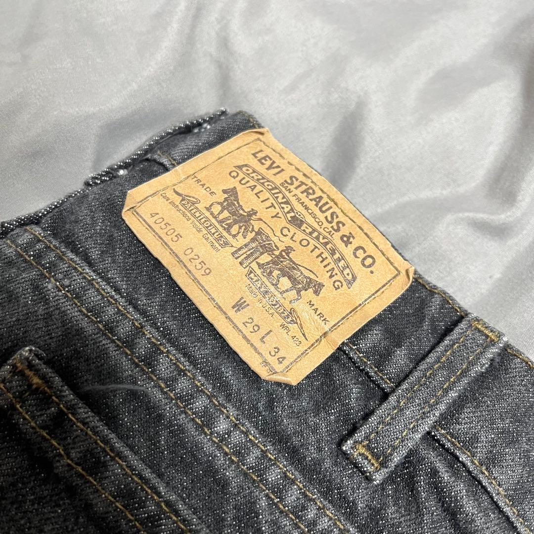90s Levi's 505 USA製 ブラックデニム
