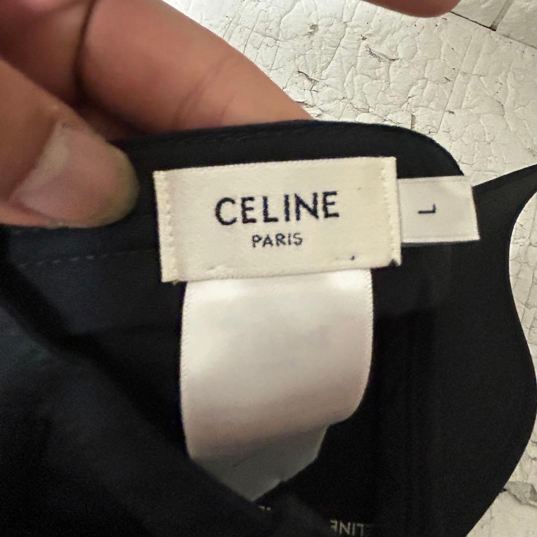 美品　CELINE セリーヌ トリオンフ コットン ベースボールキャップ