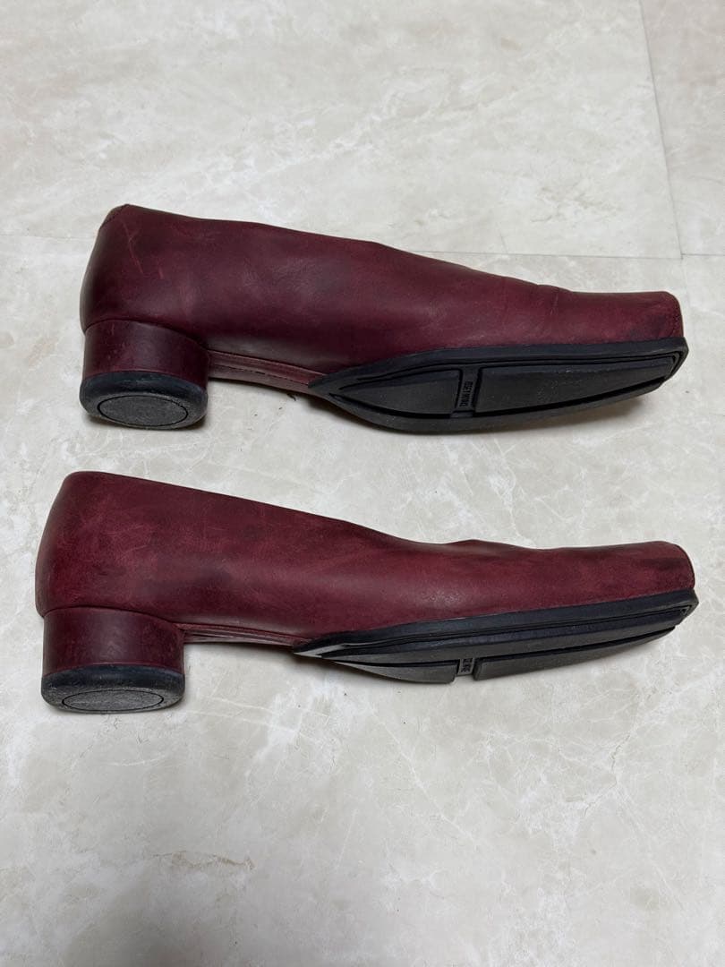 ISSEY MIYAKE　ワインレッド　レザー シューズ