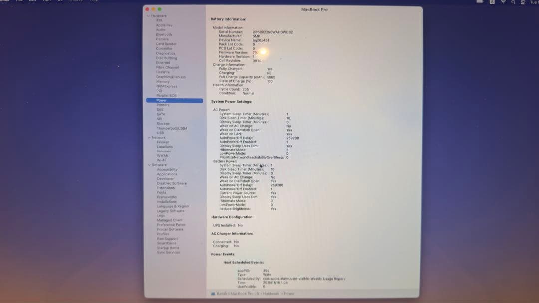 T*g様 A1706 15 inch 16GB/250GB MacBook Pr