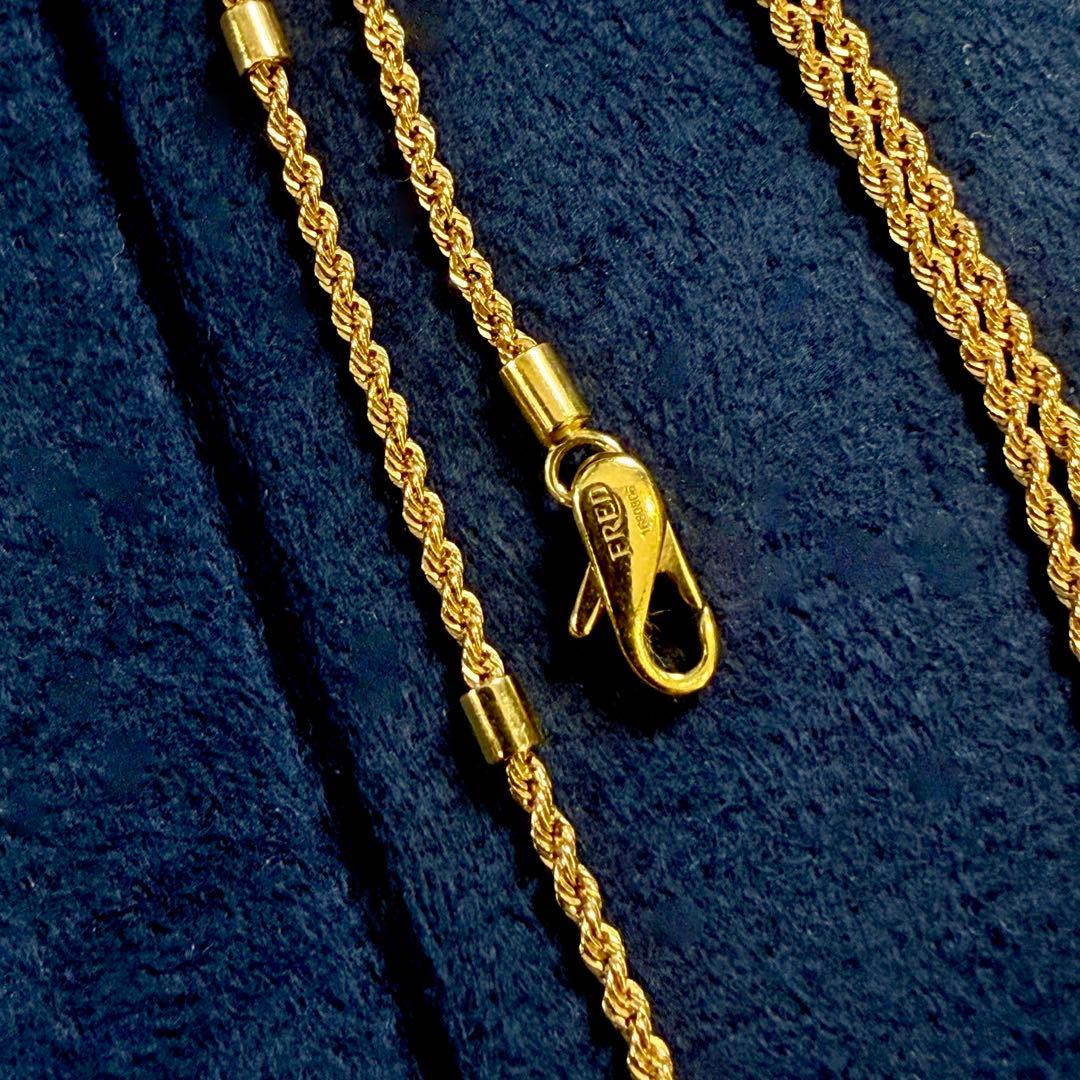 BTS着用レア　FRED フォース10 18K YG ダイヤ ペンダント ラージ