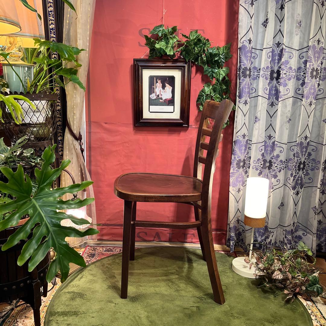 そらBクラス ２脚セット　ヴィンテージ 曲木ベントウッドチェア軽量カフェチ