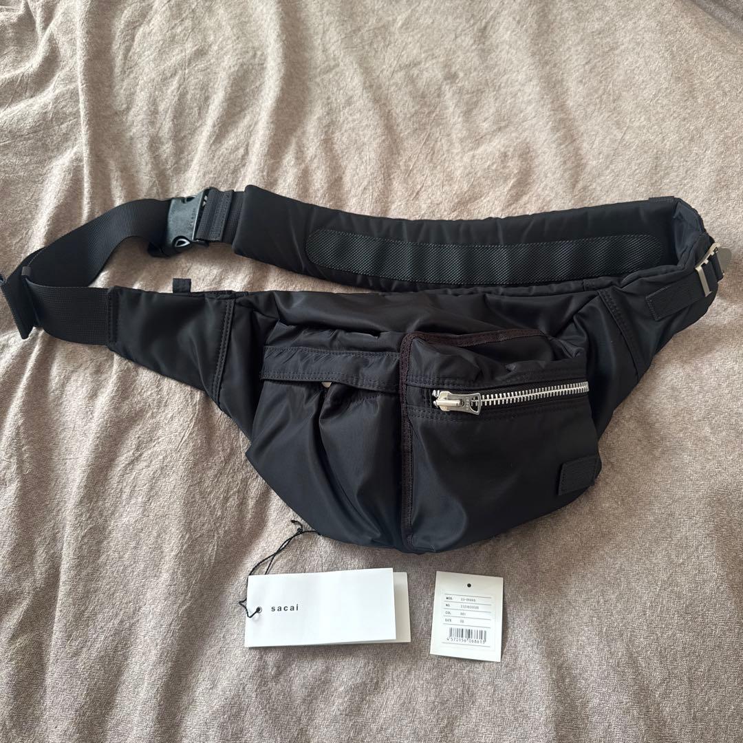 sacai porter ボディバッグ　23aw 美品　black
