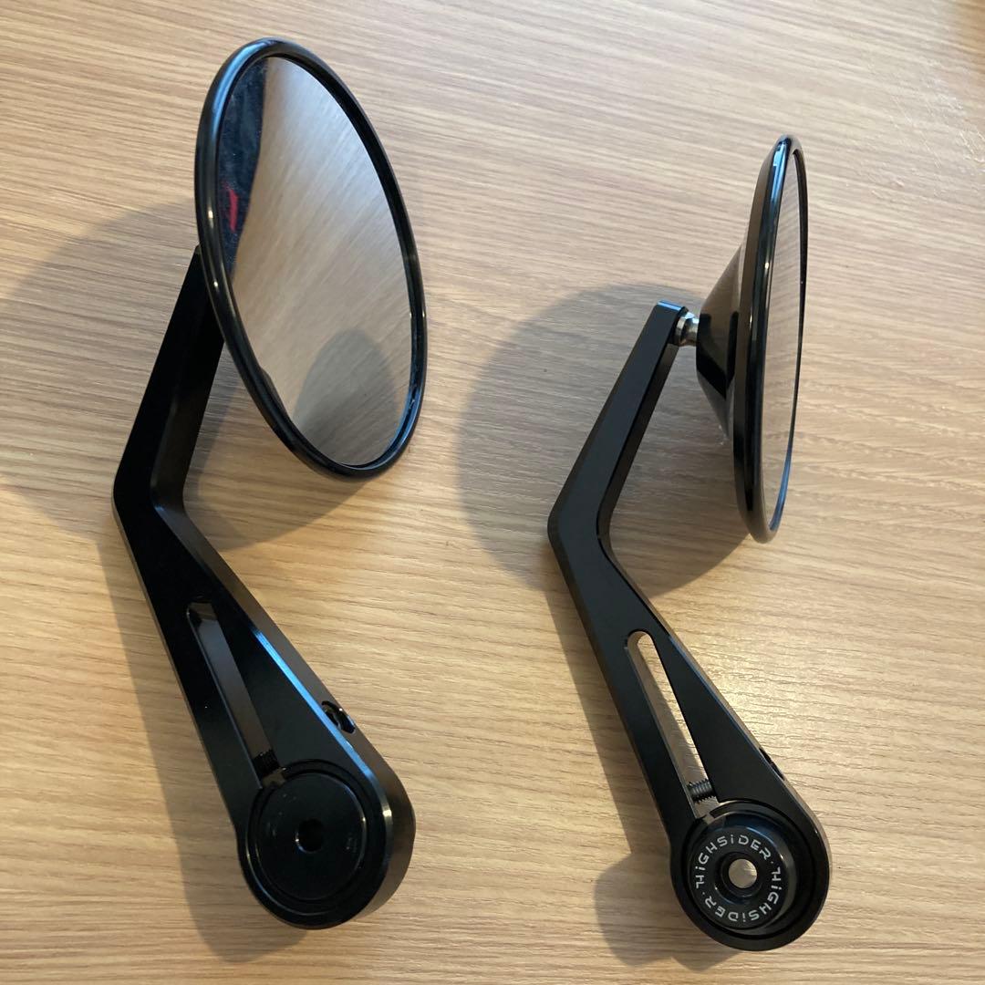 デイトナ　バーエンドミラー　丸型　ハイサイダー　hisider