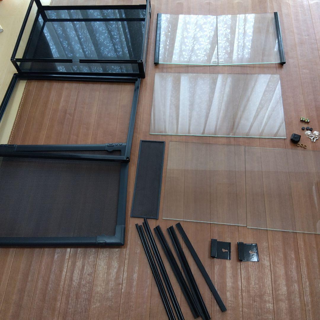 爬虫類・小動物飼育用組立式ガラスケース