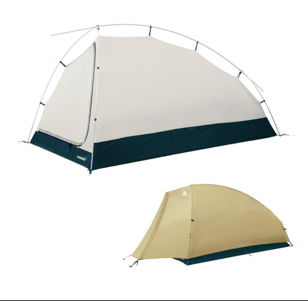 モンベル　ムーンライトテント1型　グランドシート、マット付き　キャンプ