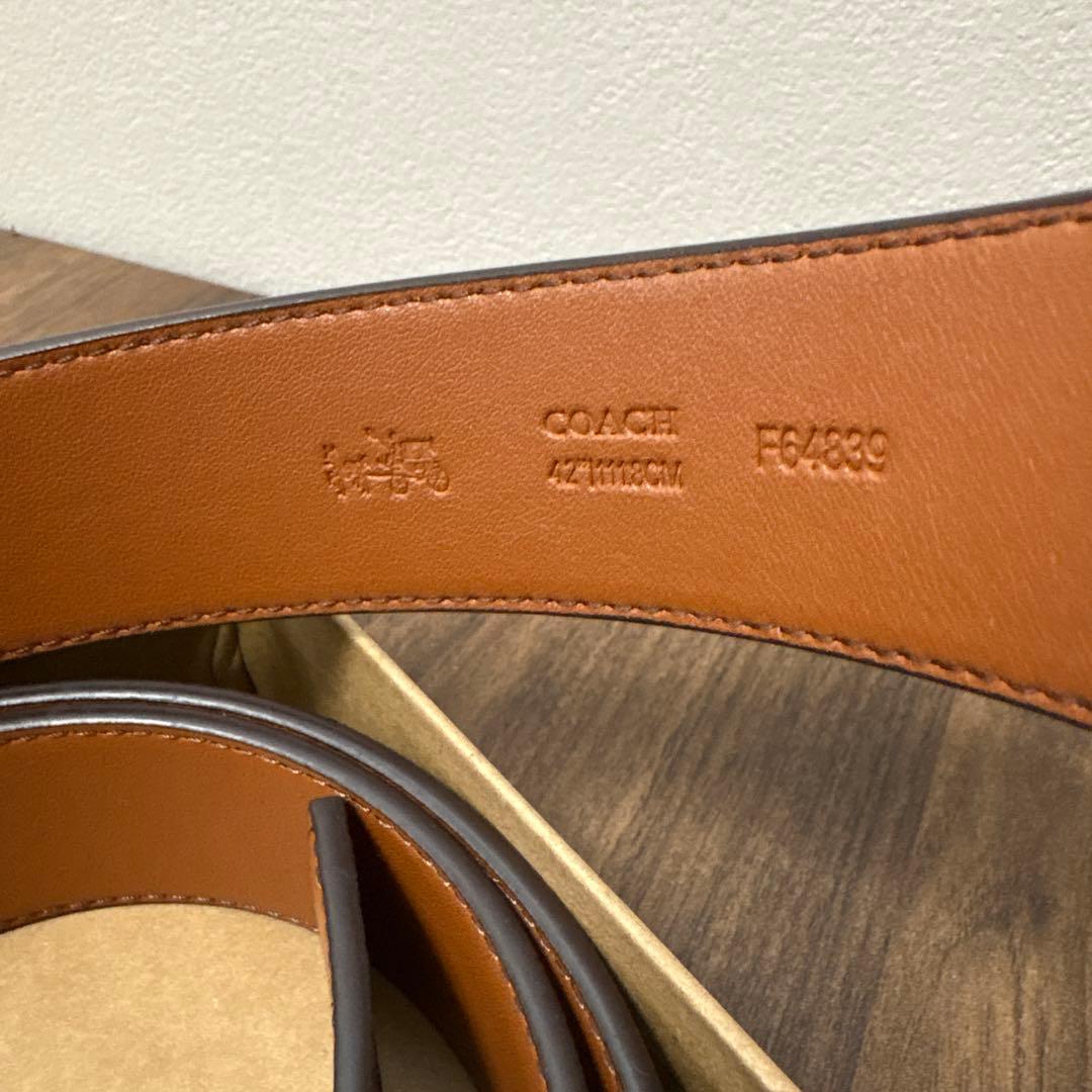 【新品】コーチ ベルトセット リバーシブル バックル シグネチャーベルト