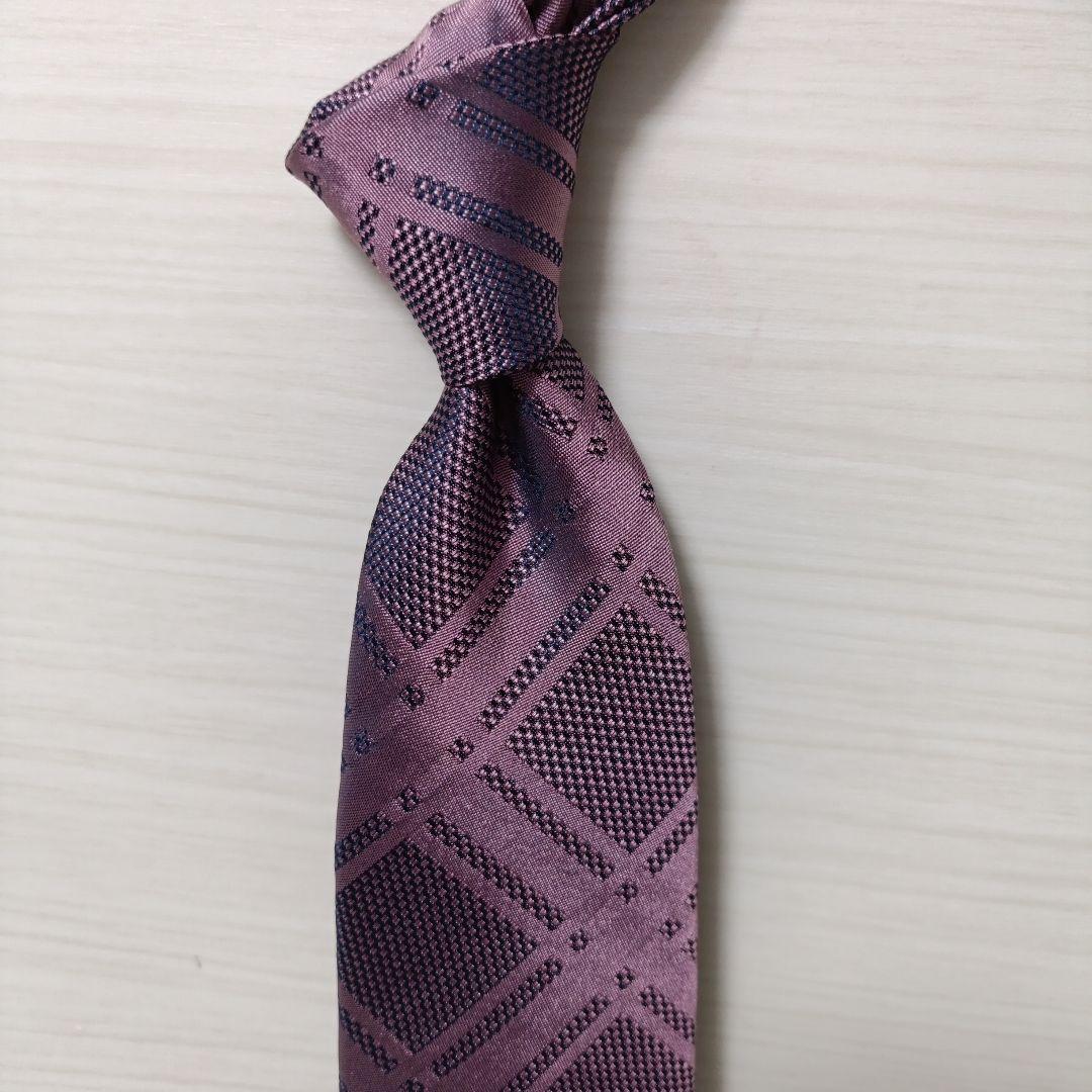 ブラックレーベルクレストブリッジ チェック柄ネクタイ タグ付未使用