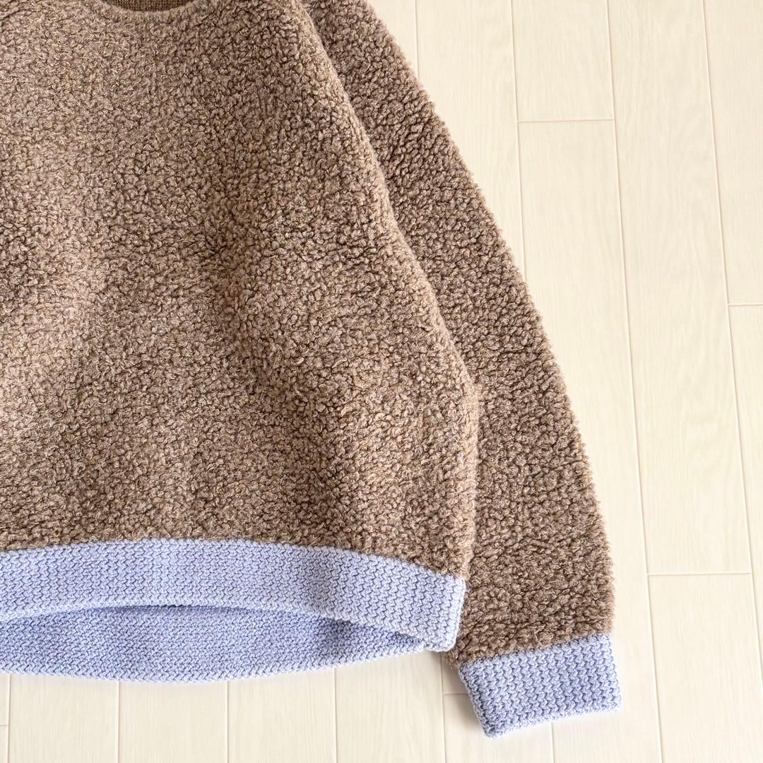 【美品】TOMORROWLANDウールナイロンクルーネックニット