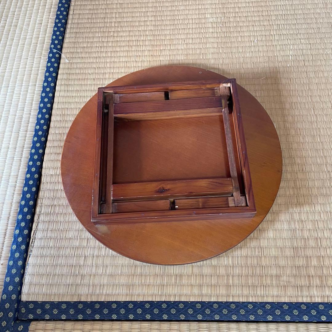 ちゃぶ台　小さめ　レトロ　折りたたみ