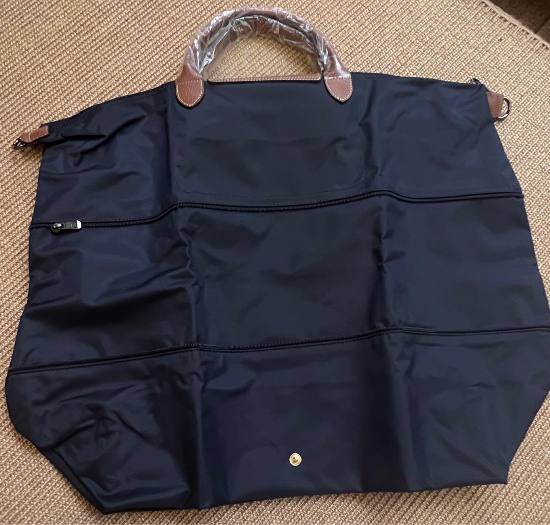 ロンシャン プリアージュボストン 拡張可能 ネイビー ボストンバッグ 大容量bj