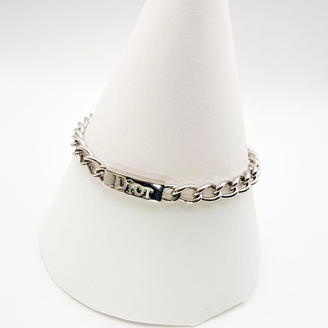 2989 極美品✨　Dior　ブレスレット　シルバー　CD ロゴ　希少　刻印