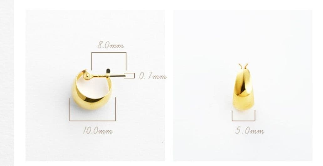 k18 ムーンピアス　5×10